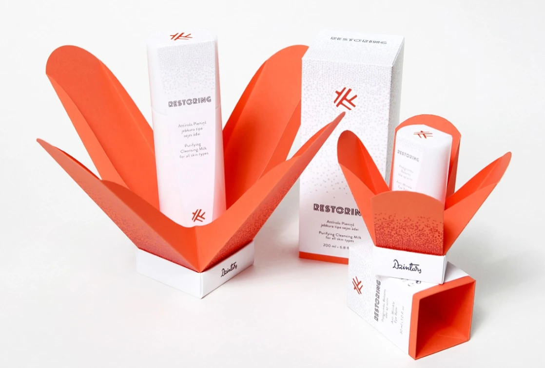 Уникальное упаковочное решение, разработанное конструкторами компании для косметических средств